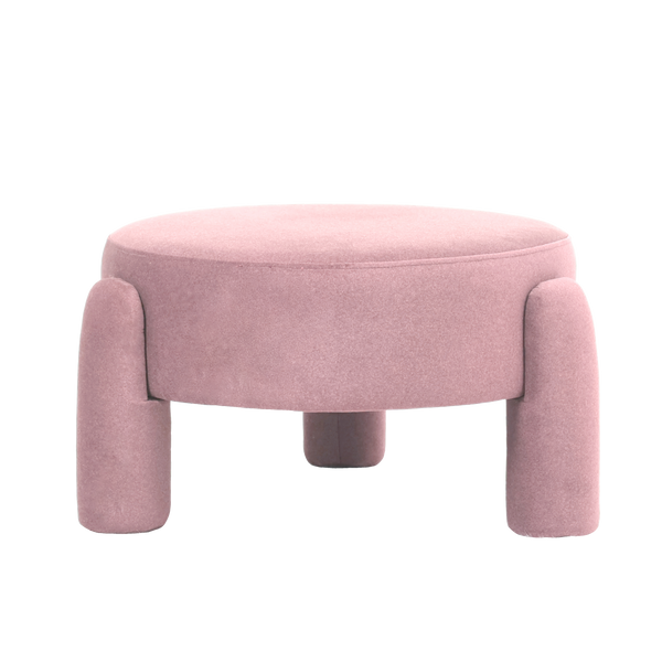 Cresent Velvet Stool 65x65x35cm Rich Blush; ETA Early September