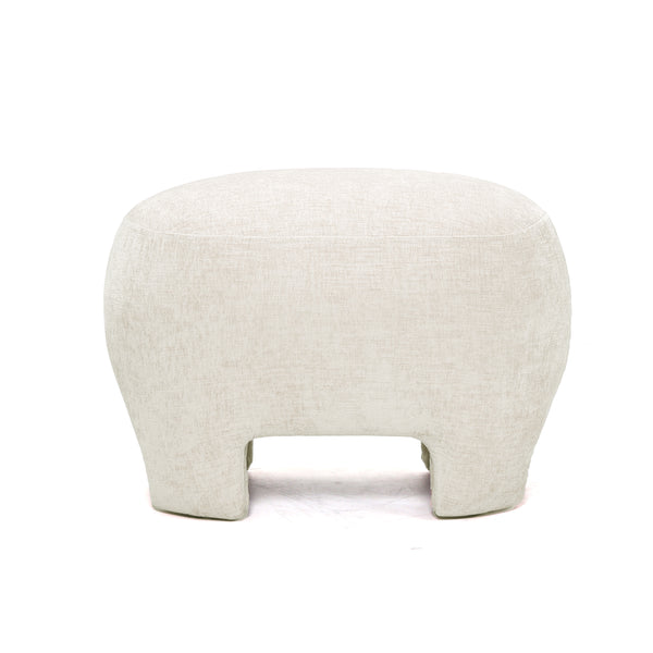 The Ceylon Ottoman 53x41x38cm Ivory; ETA Early September