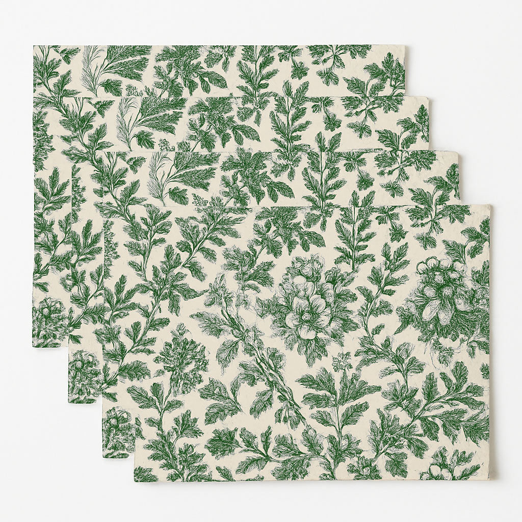 Floral Sonata Placemat Set of 4 33x48cm Green