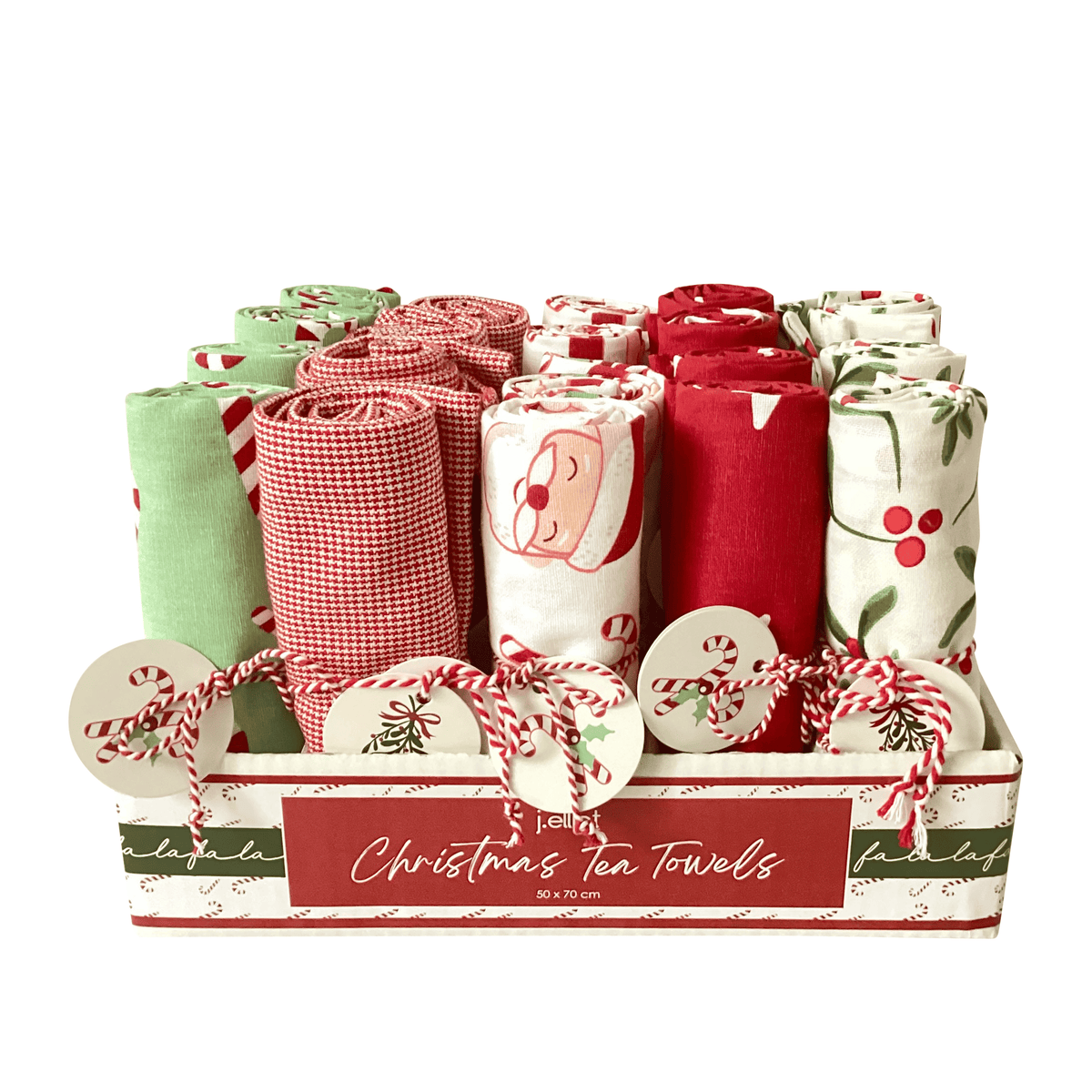 Festive Noel Gift Set of 3 Tea Towel 50x70x0.3cm Multi