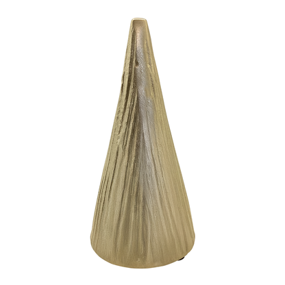 Twinkle Xmas T-Light Holder Large 10x10x21cm Gold