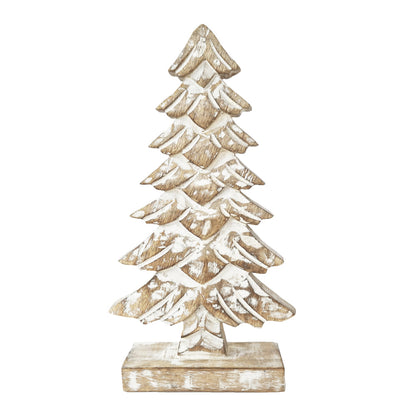 Grace Christmas Tree Decoration 16x7x32cm White & Natural