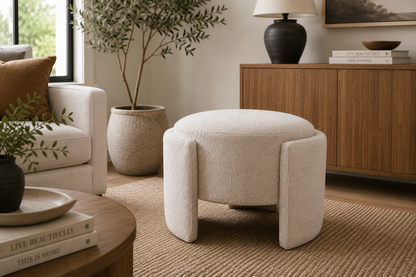 Elara Ottoman 74x64x43cm Sandstone