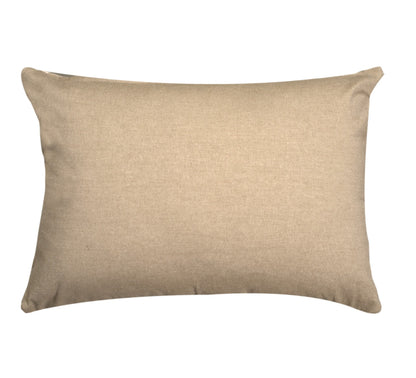 Elin Handwoven Linen Blend Cushion 35x55cm Ivory