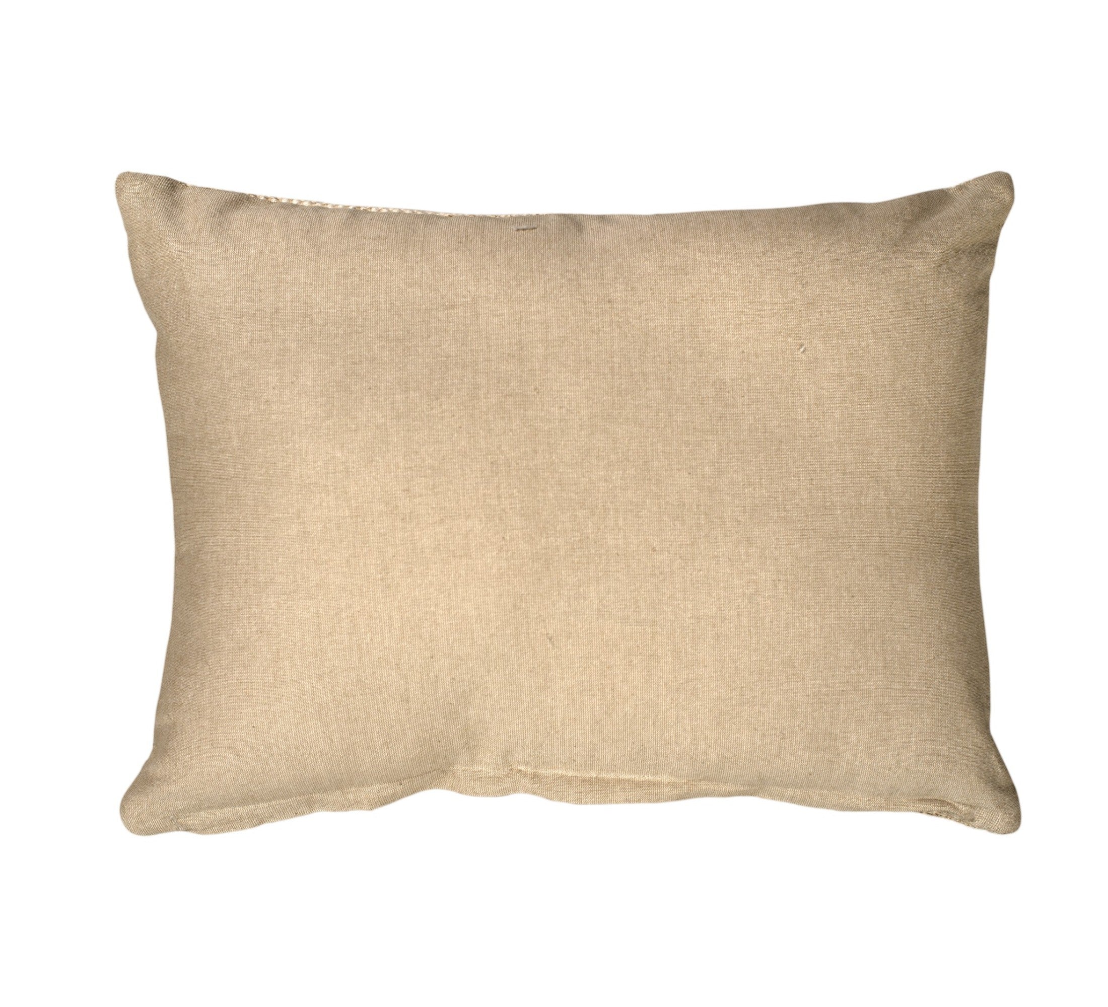 Eren Handwoven Stripe Cushion 35x55cm Rust & Natural