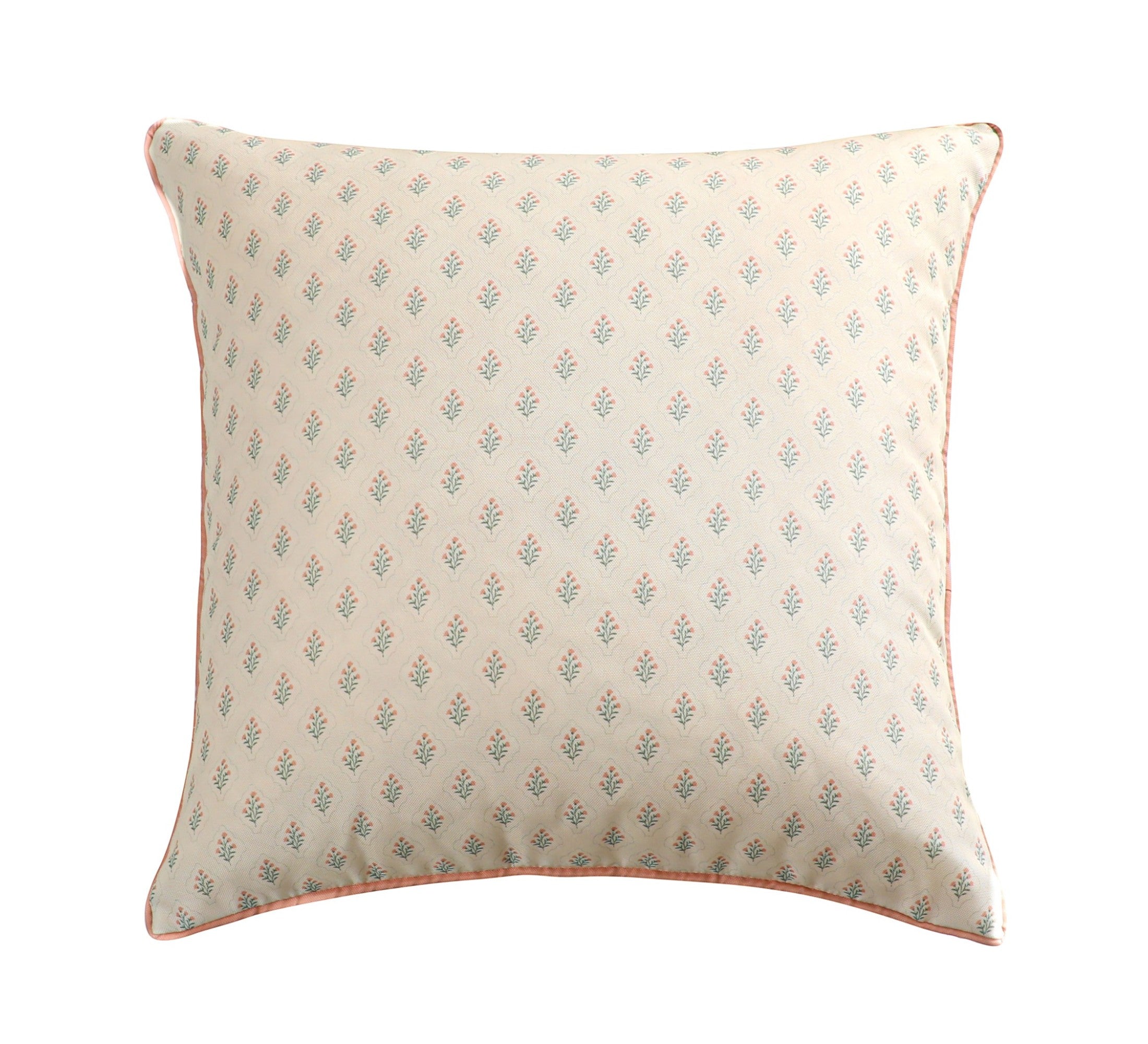 Jardin Outdoor Cushion 50x50cm Cream & Pink Multi Green