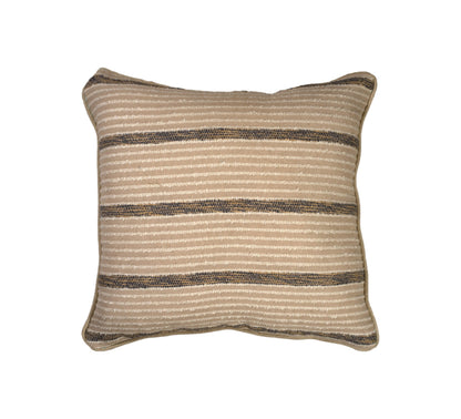 Mira Handwoven Linen Blend Cushion 50x50cm Natural