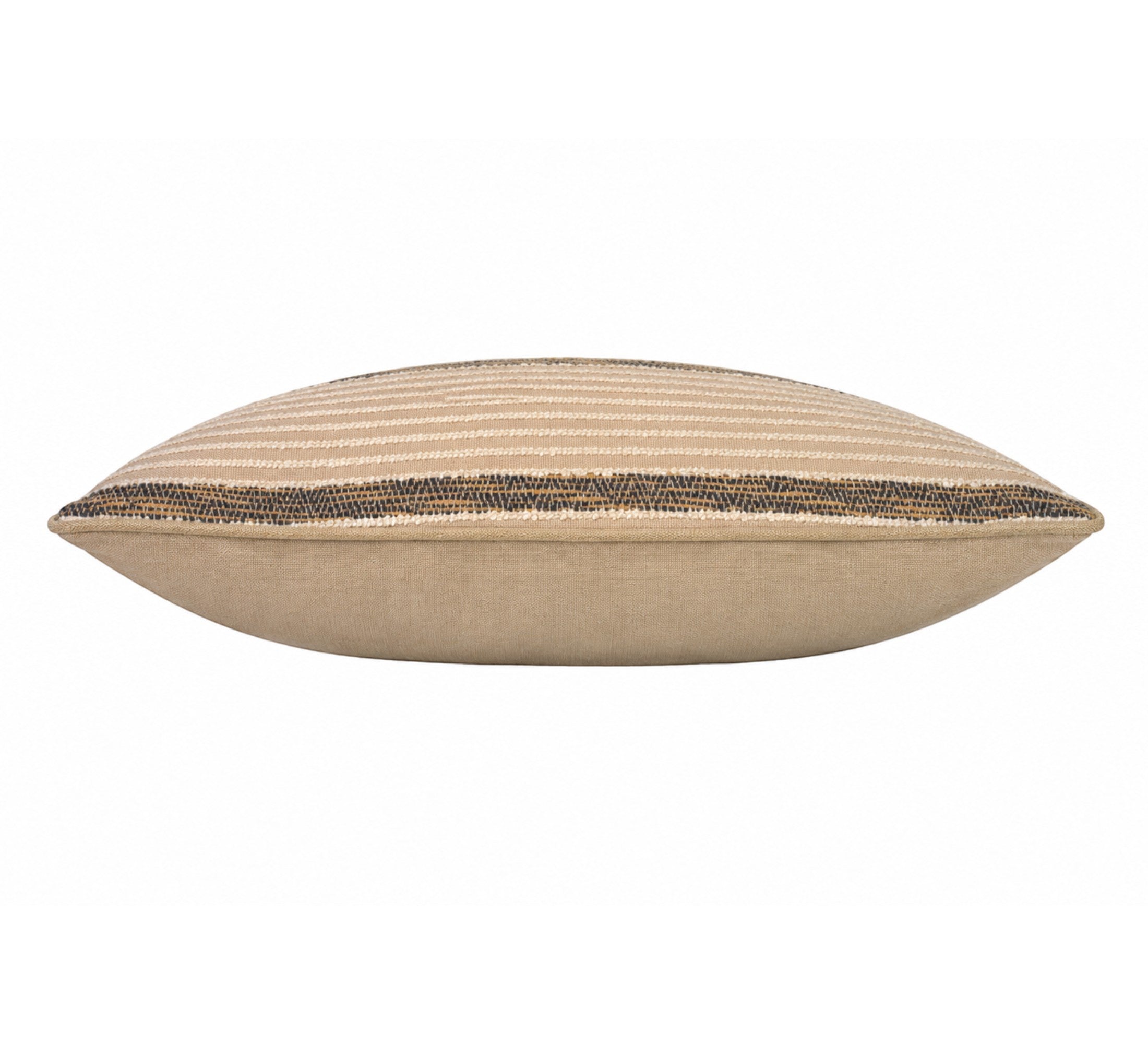 Mira Handwoven Linen Blend Cushion 50x50cm Natural