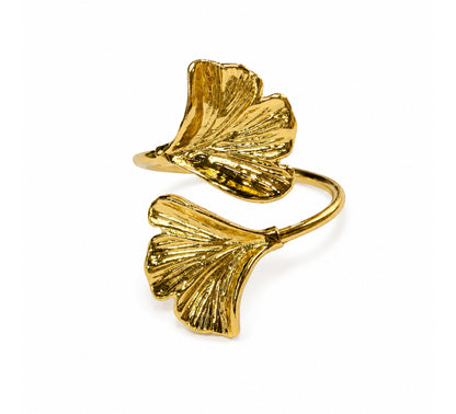 Noel Napkin Ring Set of 4 6.7x4x4.2cm Gold