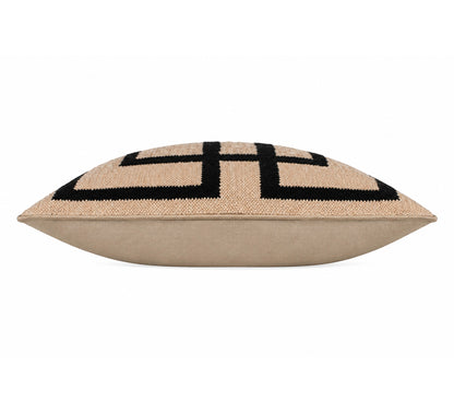 Nola Handwoven Linen Blend Cushion 50x50cm Ivory