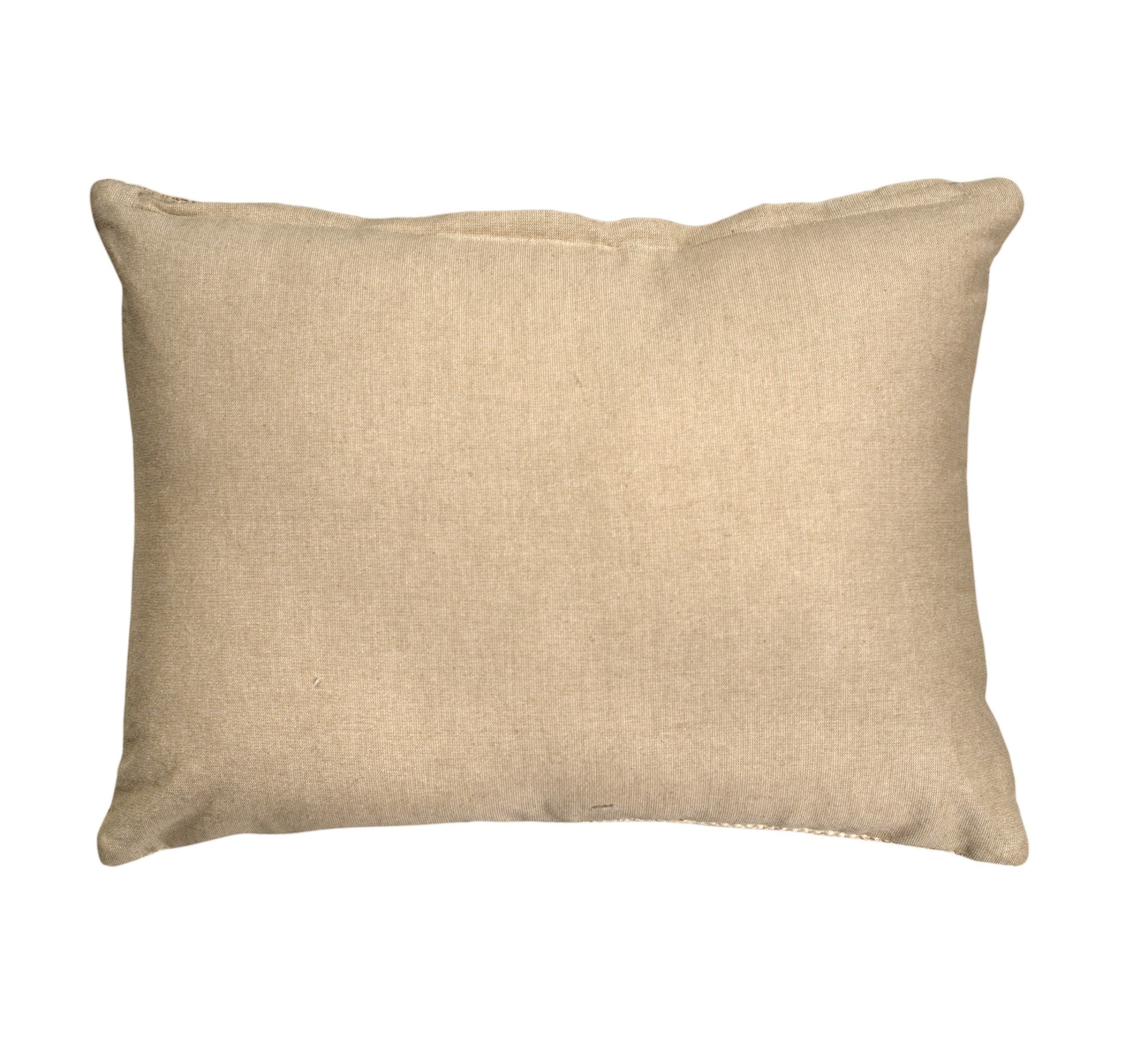 Samara Chenille Linen Blend Woven Cushion 35x55cm Olive