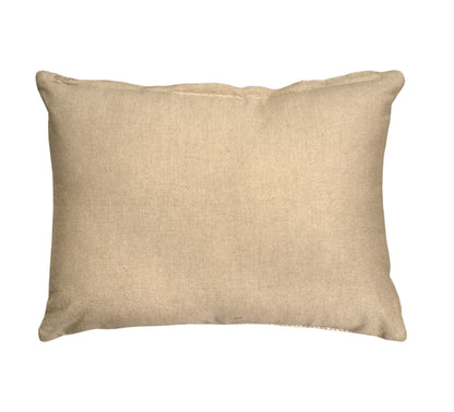 Samara Chenille Linen Blend Woven Cushion 35x55cm Olive