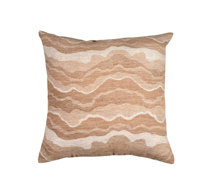 Samara Chenille Linen Blend Woven Cushion 50x50cm Beige