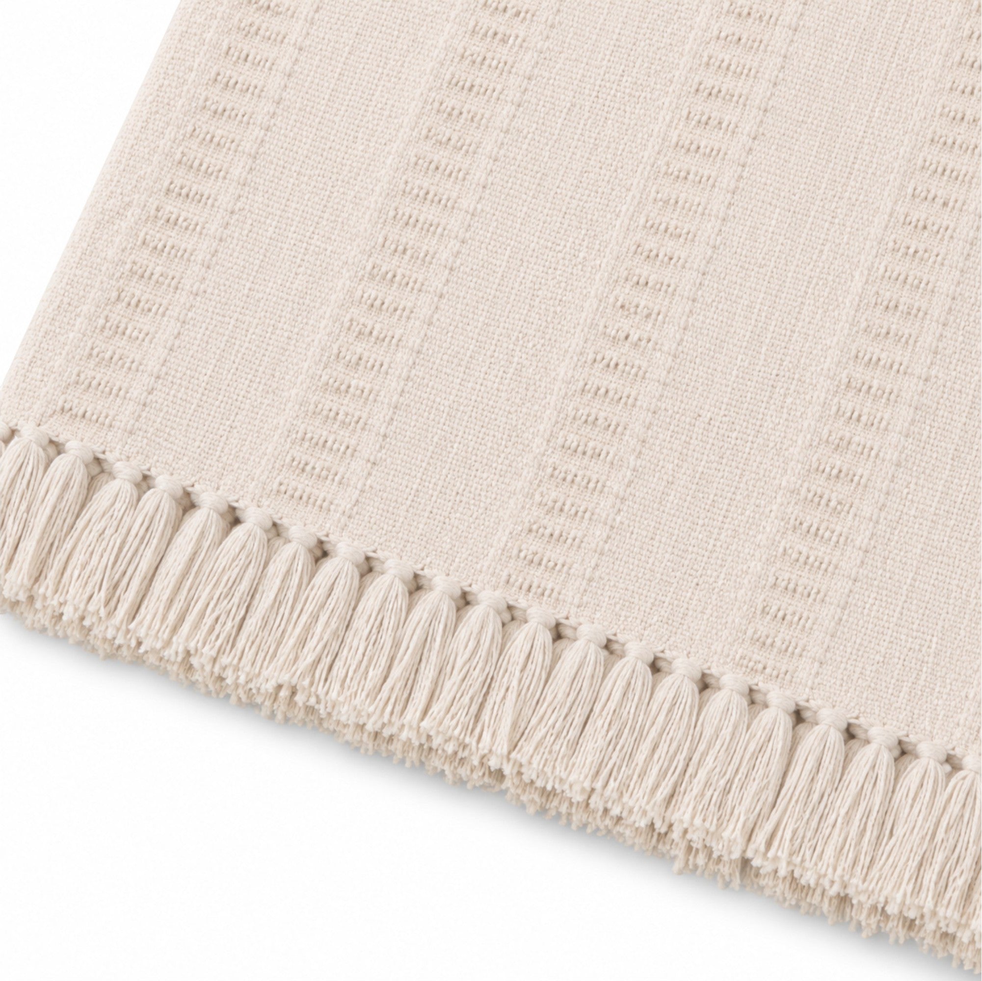 Terra Tassel Throw 130x170cm Beige