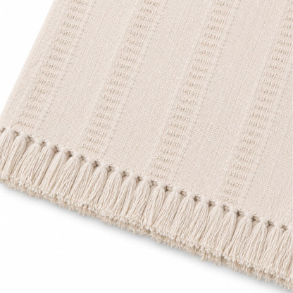 Terra Tassel Throw 130x170cm Beige