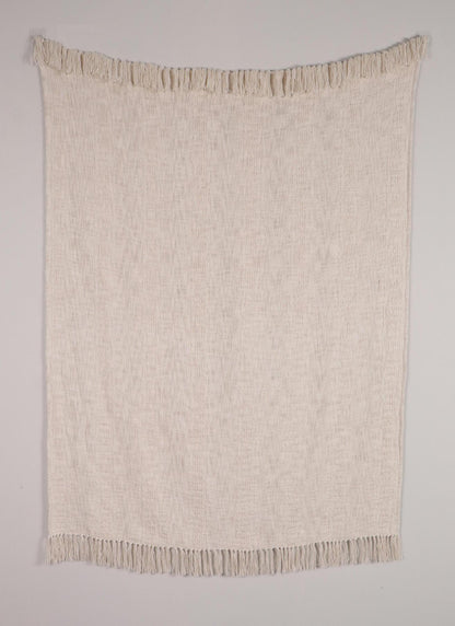 Terra Tassel Throw 130x170cm Beige