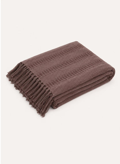 Terra Tassel Throw 130x170cm Chocolate