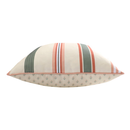 Jardin Outdoor Cushion 50x50cm Cream & Pink Multi Green