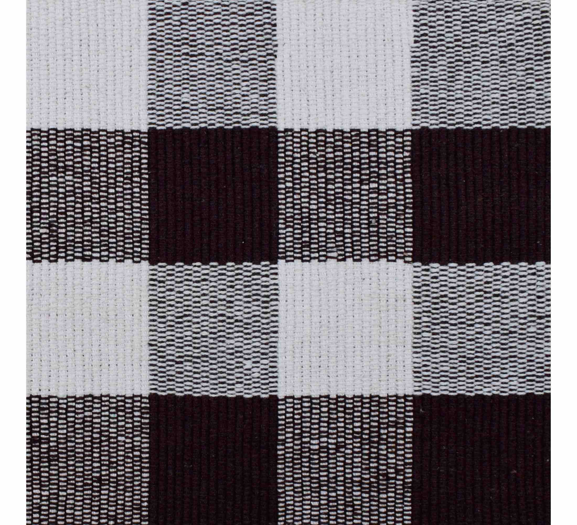 Provence Check Placemat Set of 4 33x48cm Chocolate Brown