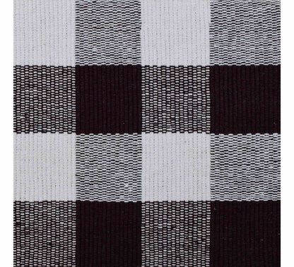 Provence Check Placemat Set of 4 33x48cm Chocolate Brown