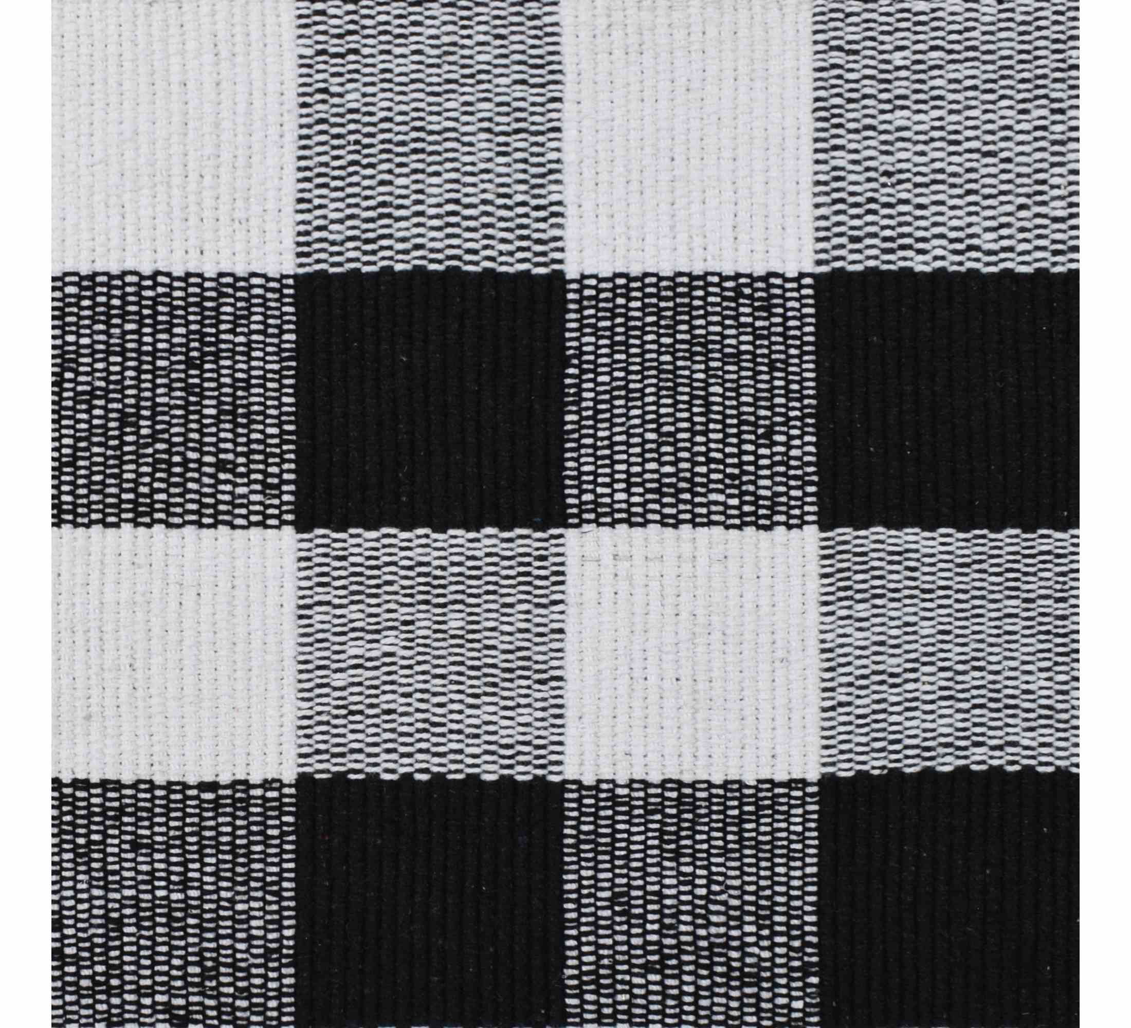 Provence Check Placemat Set of 4 33x48cm Jet Black