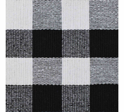 Provence Check Placemat Set of 4 33x48cm Jet Black