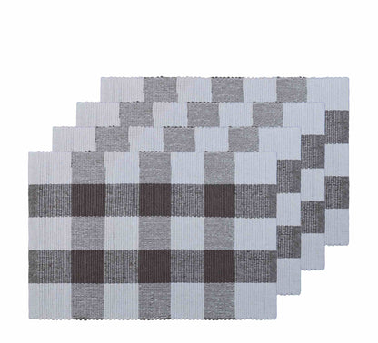 Provence Check Placemat Set of 4 33x48cm Rock Ridge