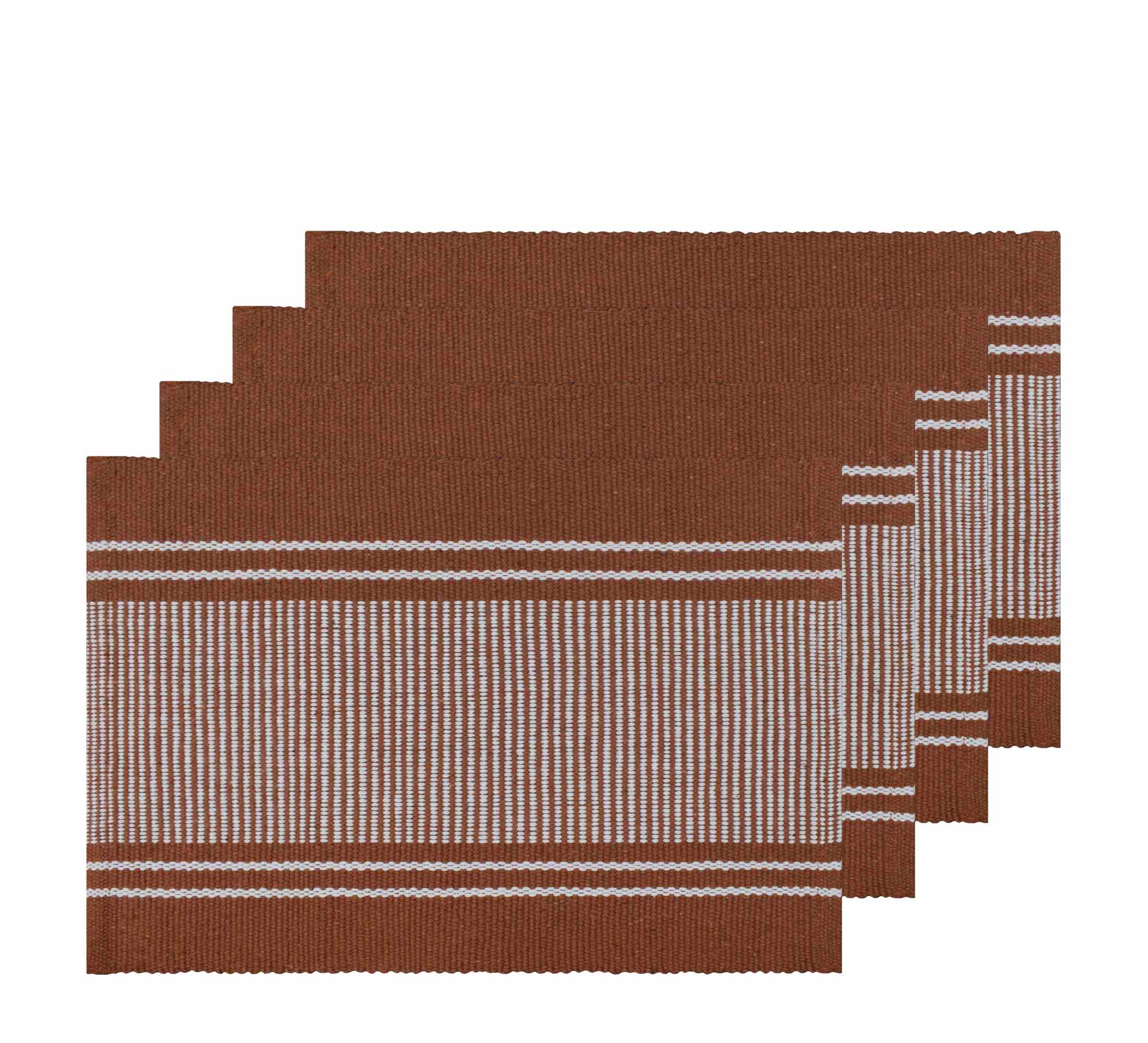 Provence Stripe Placemat Set of 4 33x48cm Glazed Ginger