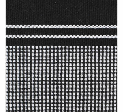 Provence Stripe Placemat Set of 4 33x48cm Jet Black