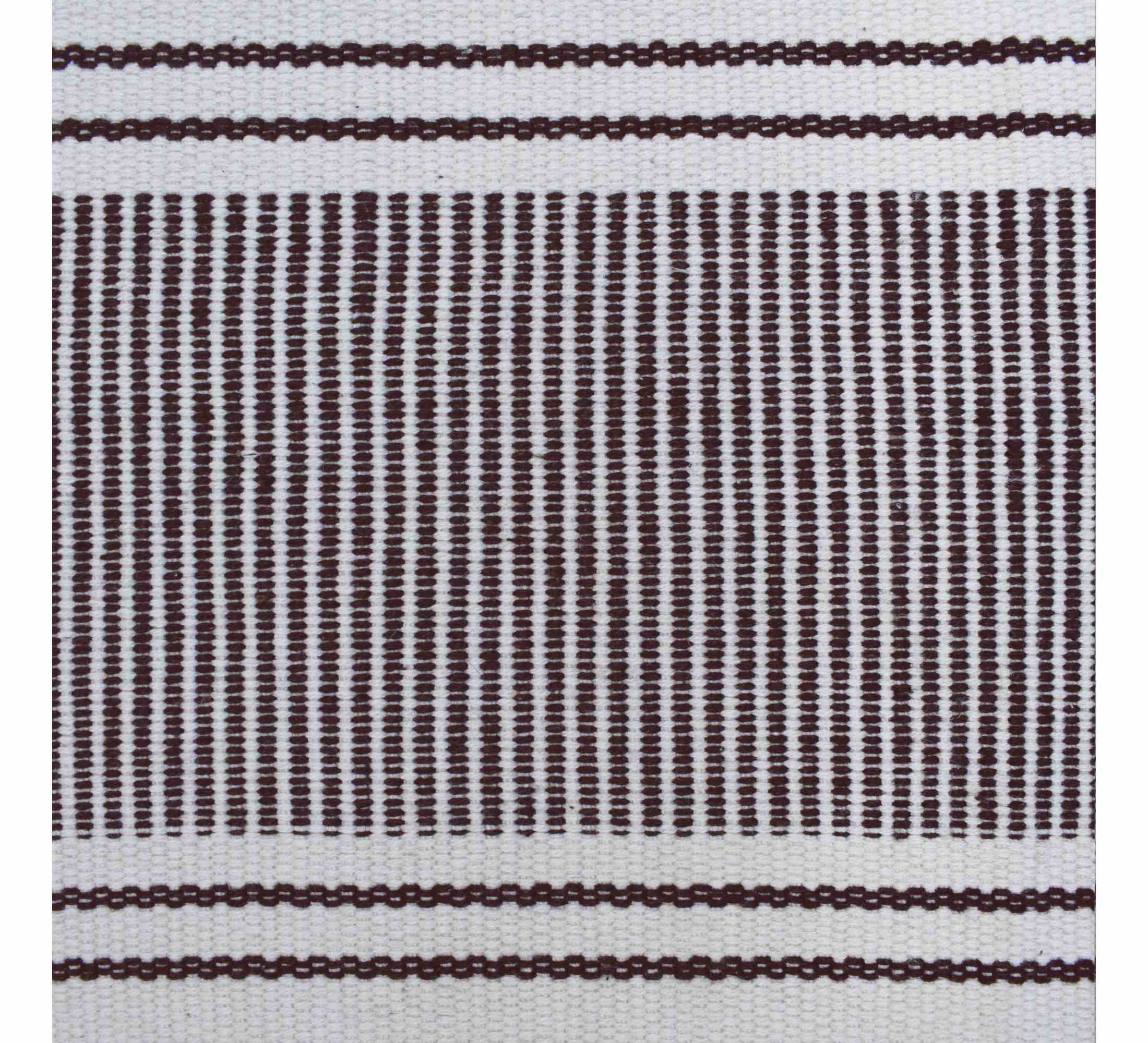 Provence Stripe Runner 37x180cm Chocolate Brown