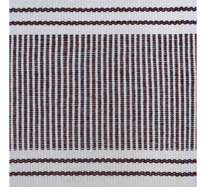 Provence Stripe Runner 37x180cm Chocolate Brown