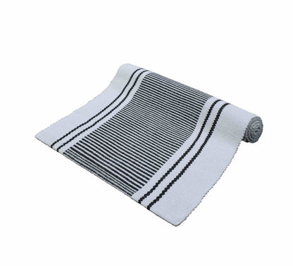 Provence Stripe Runner 37x180cm Jet Black