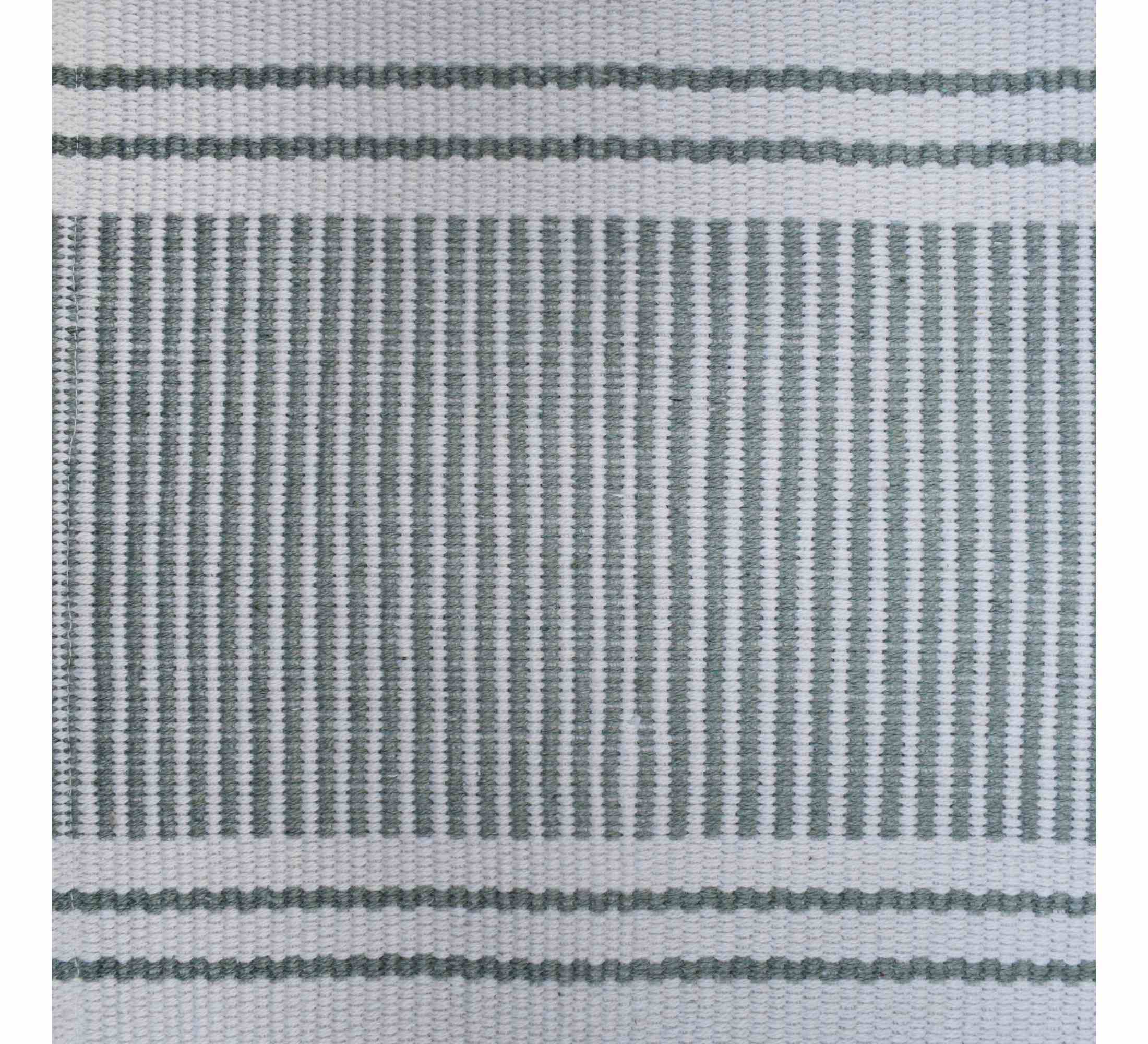Provence Stripe Runner 37x180cm Oil Green