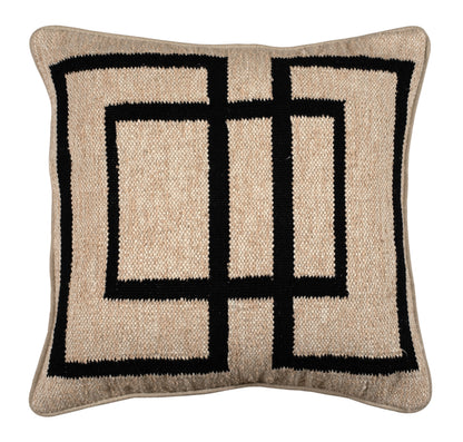 Nola Handwoven Linen Blend Cushion 50x50cm Ivory