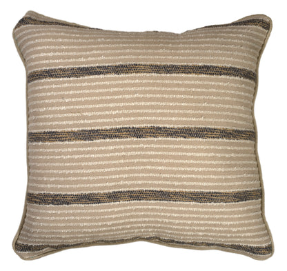 Mira Handwoven Linen Blend Cushion 50x50cm Natural
