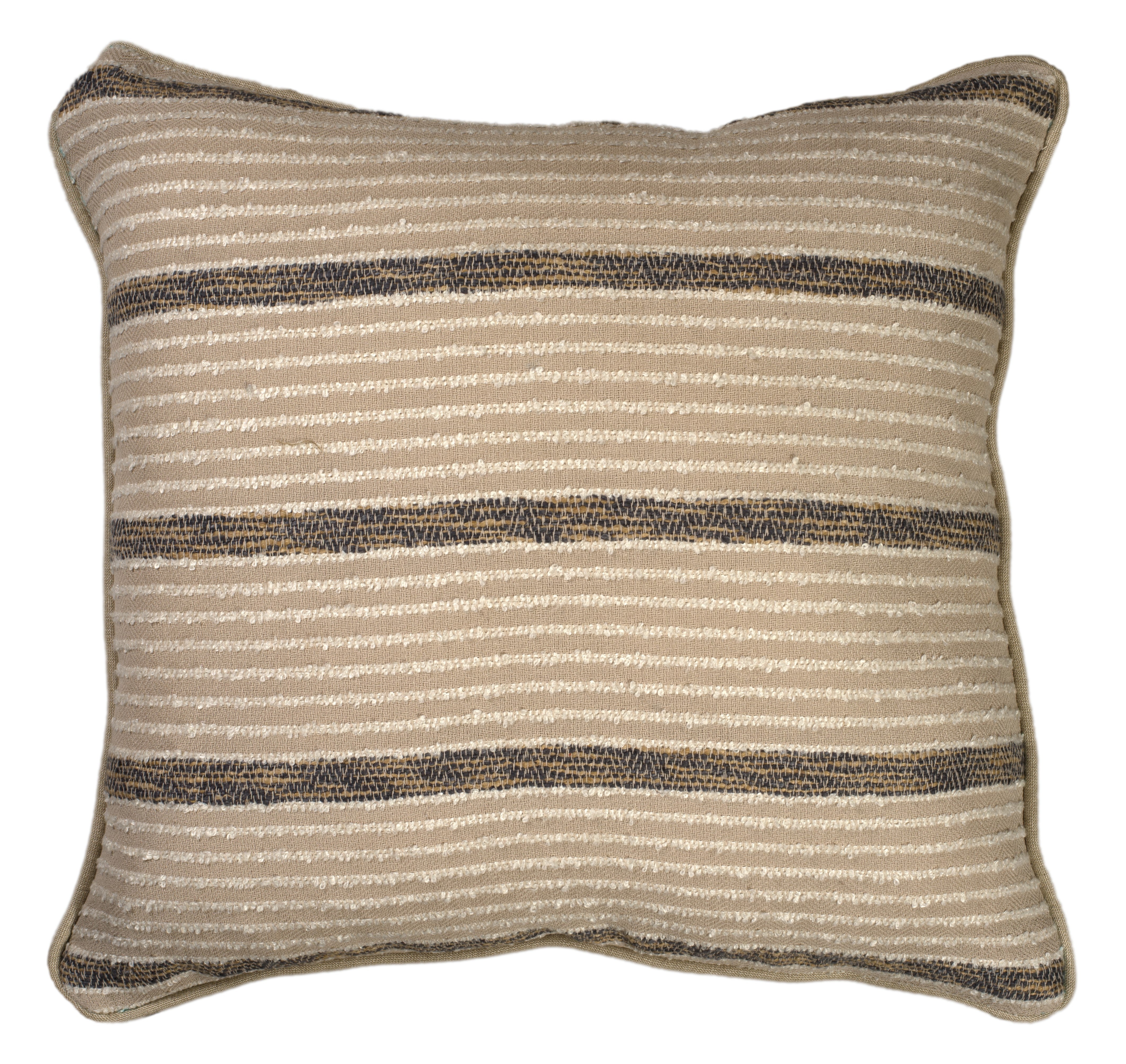 Mira Handwoven Linen Blend Cushion 50x50cm Natural