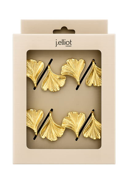 Noel Napkin Ring Set of 4 6.7x4x4.2cm Gold