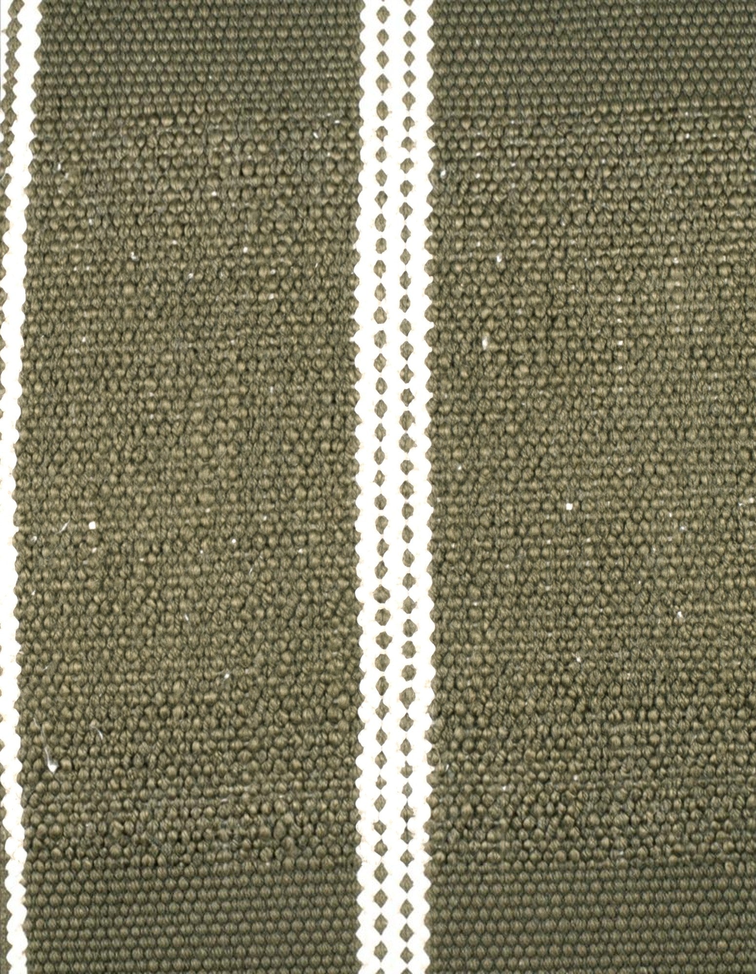 Eren Handwoven Stripe Cushion 35x55cm Olive & Natural