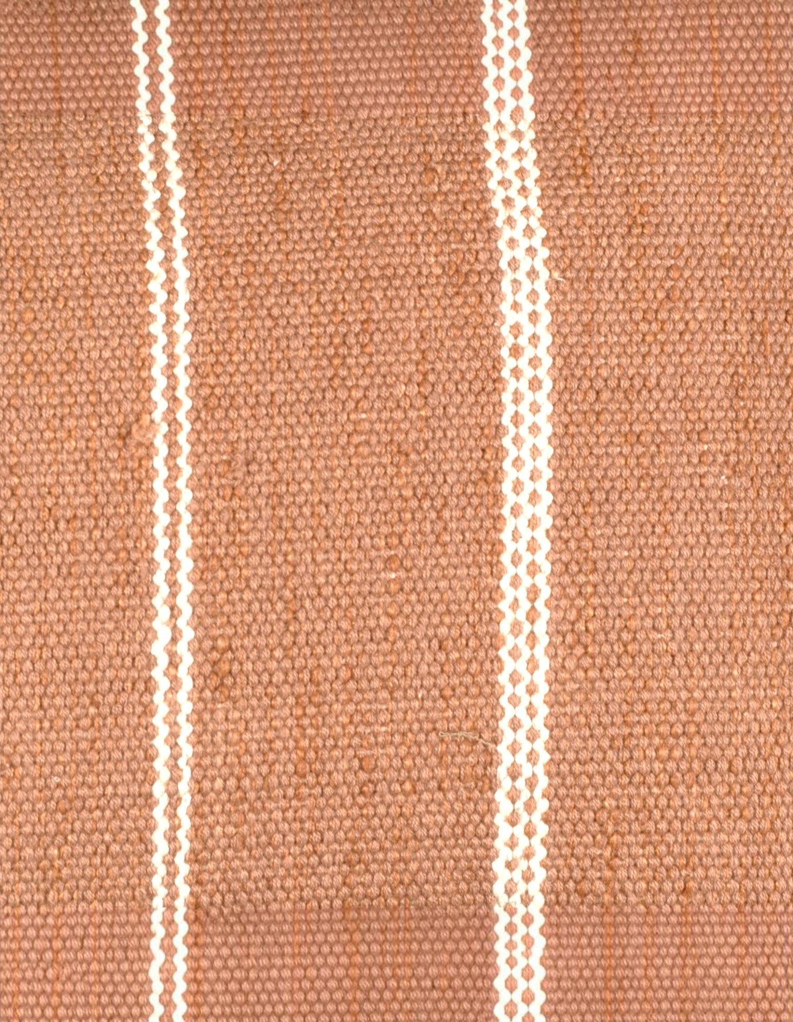 Eren Handwoven Stripe Cushion 50x50cm Rust & Natural