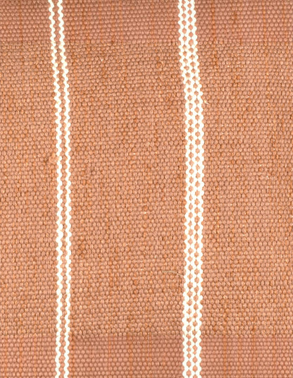 Eren Handwoven Stripe Cushion 50x50cm Rust & Natural