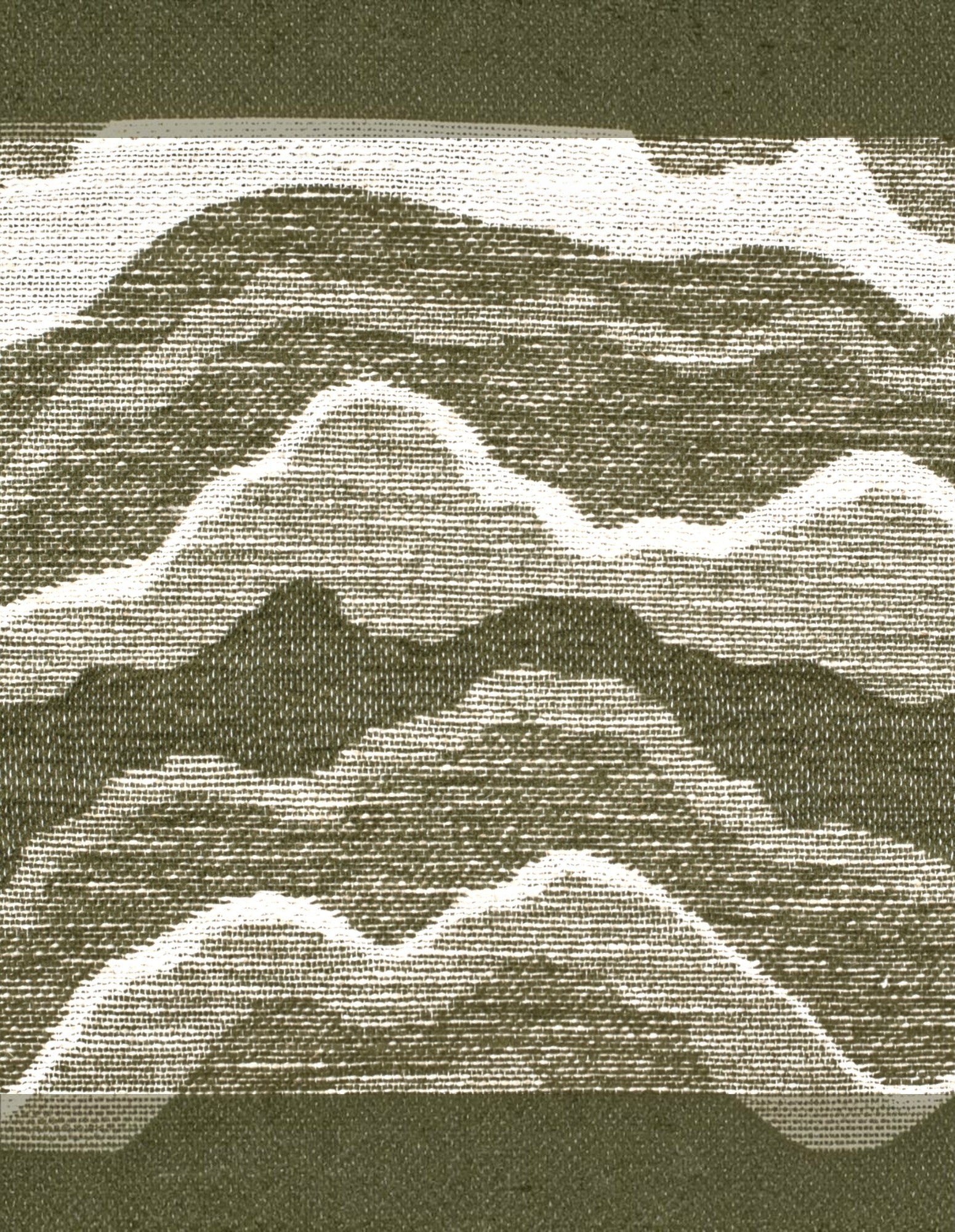 Samara Chenille Linen Blend Woven Cushion 35x55cm Olive