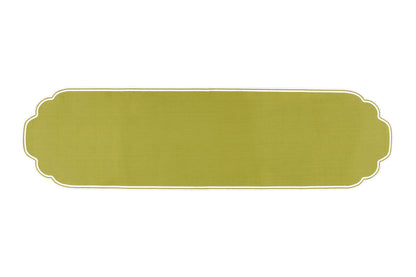 Gelato Scalloped Runner 40x145cm Pistachio Green