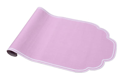 Gelato Scalloped Runner 40x145cm Pastel Lilac