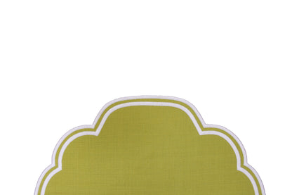 Gelato Scalloped Placemat Set of 4 33x48cm Pistachio Green