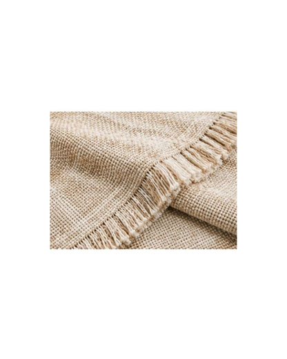 Sahara Textured Throw 130x170cm Warm Beige