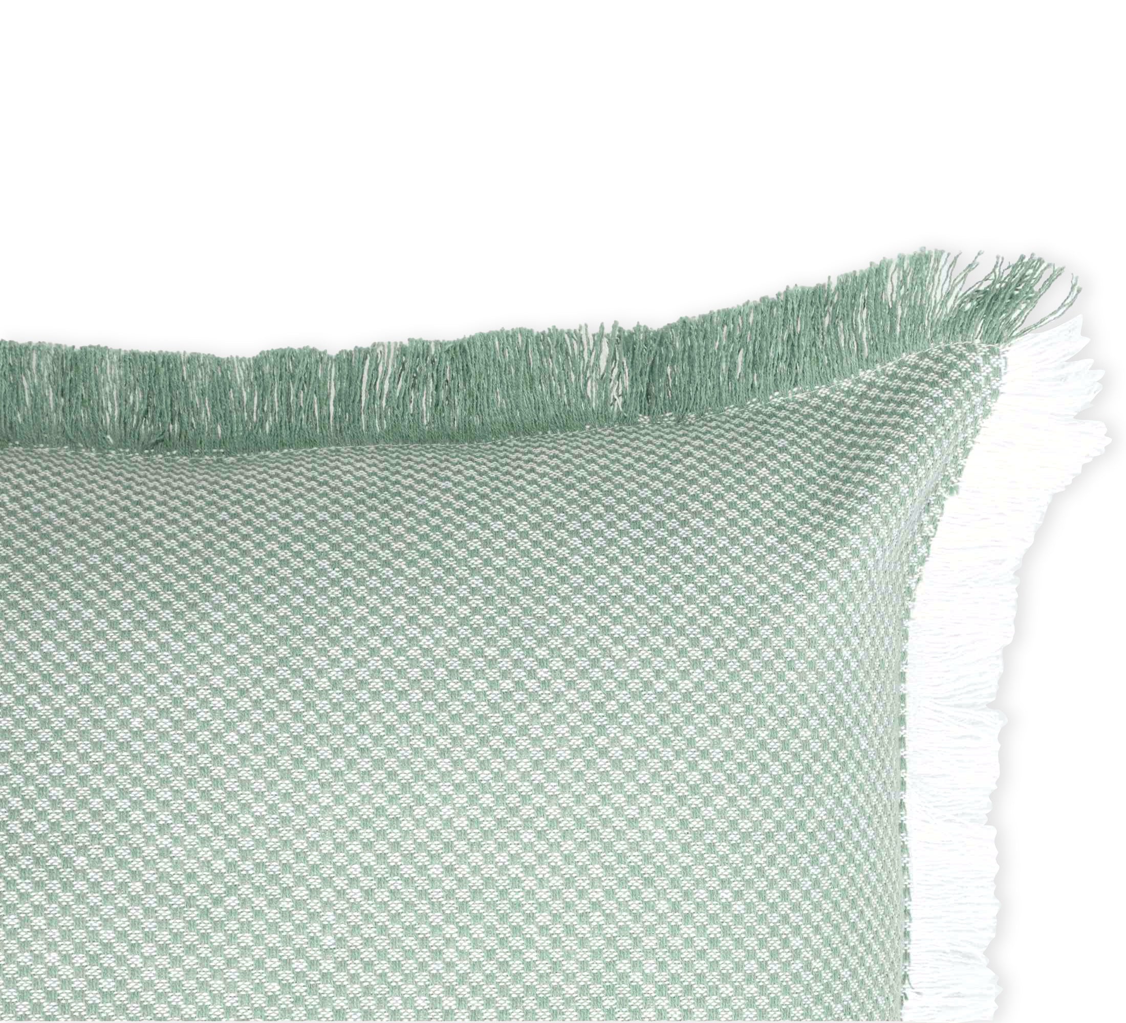 Capri Texture Cushion 50x50cm Green