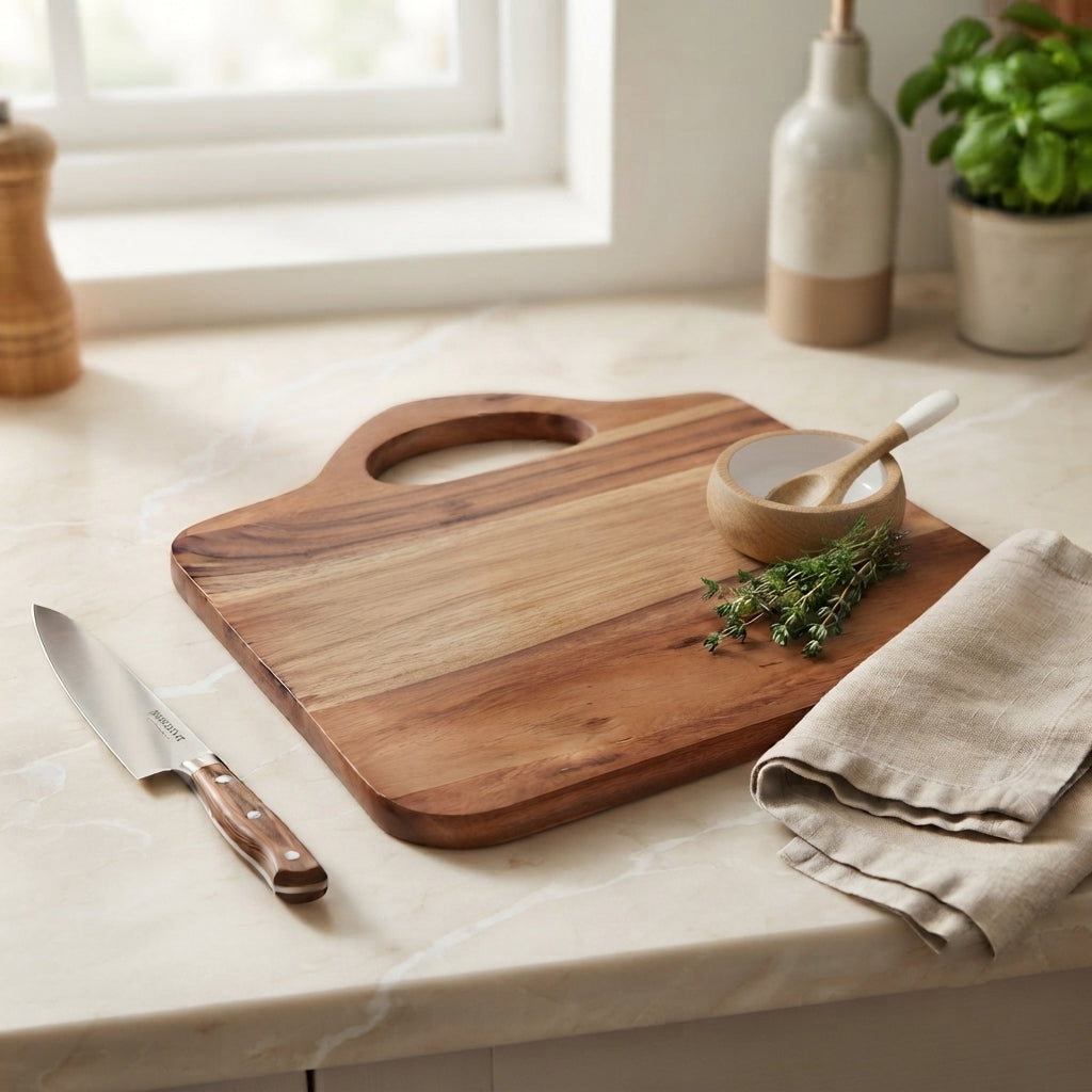 Artisan Chopping Board Large 40x35x1.5cm Natural Brown