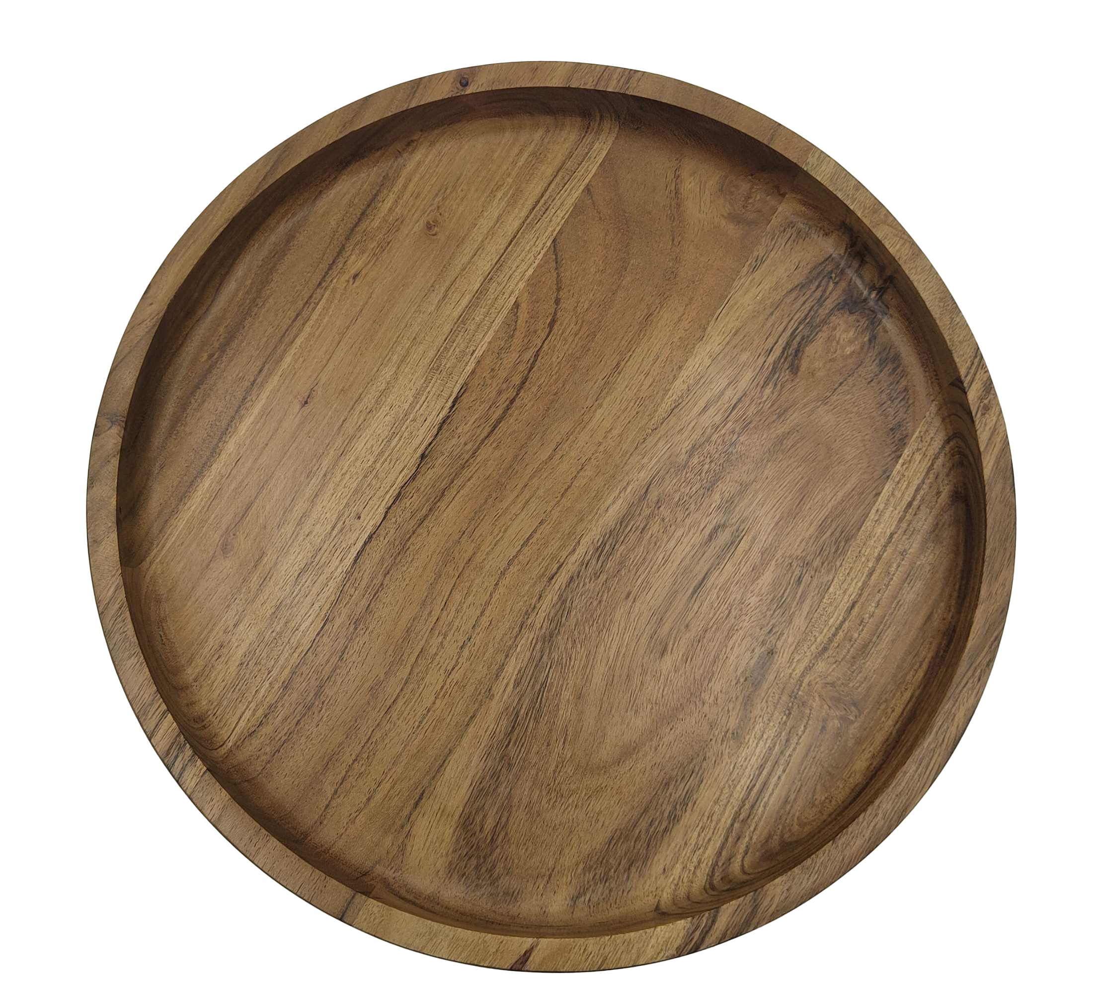 Siena Footed Serving Tray Large 30x30x7.5cm Natural Brown