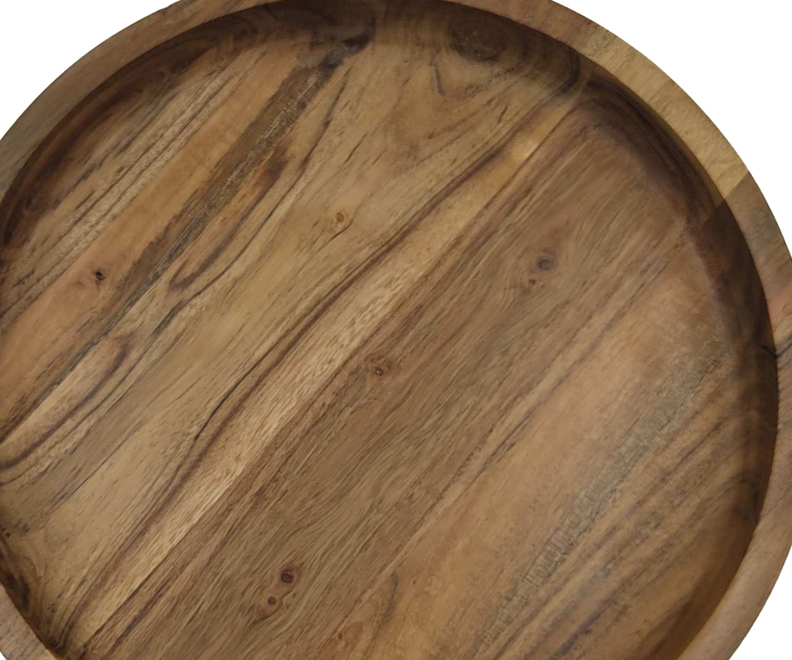 Siena Footed Serving Tray Medium 25x25x7.5cm Natural Brown