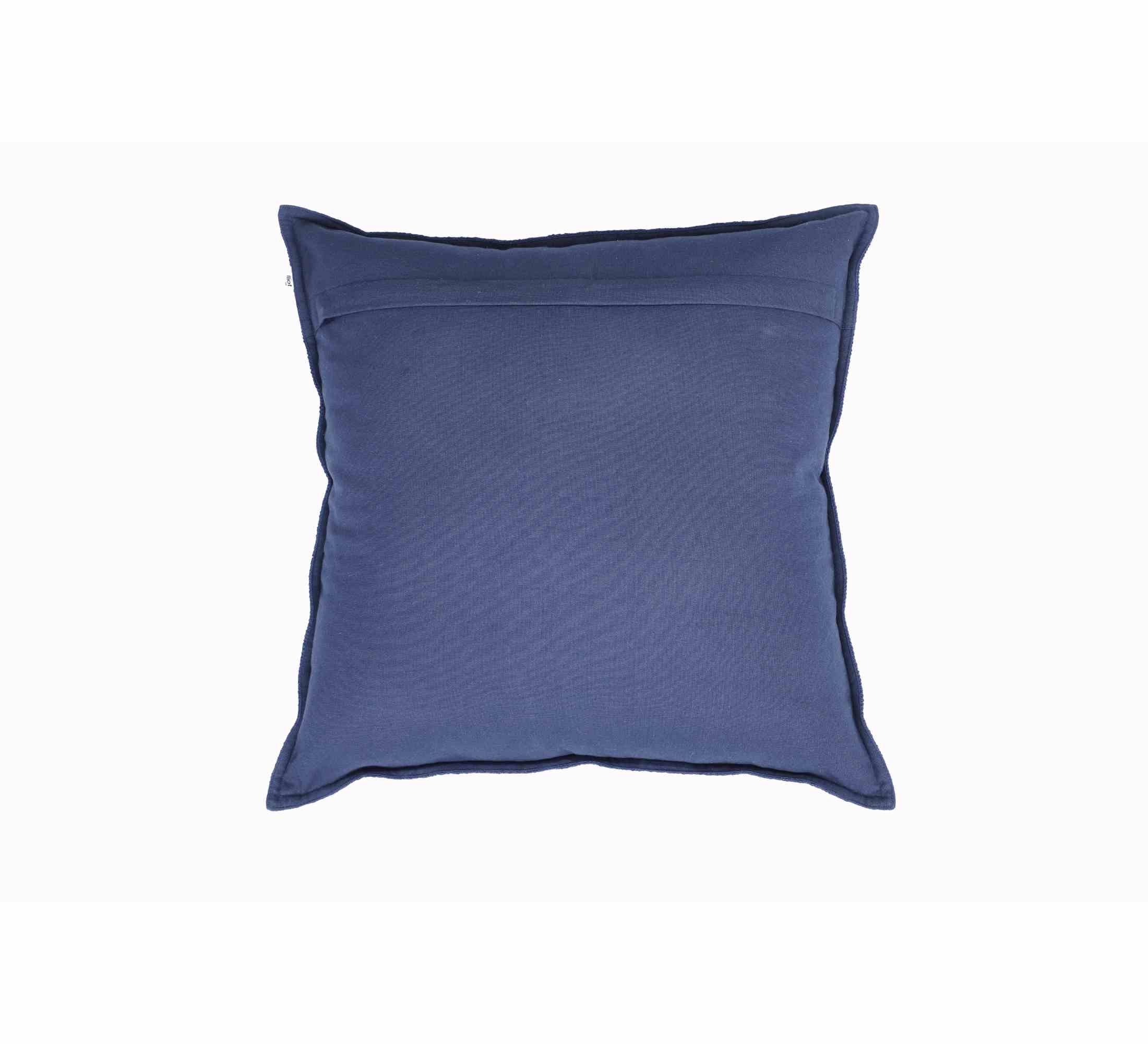Elise Fancy Slub Cushion 50x50cm Blue